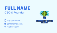 Cactus Balloon  Business Card Image Preview
