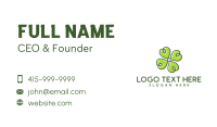 Natural Cloverleaf Spa Business Card Image Preview