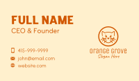 Angry Orange Cat  Business Card Image Preview