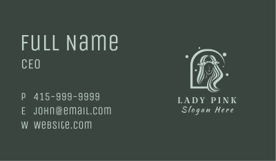 Nature Stylist Lady  Business Card Image Preview