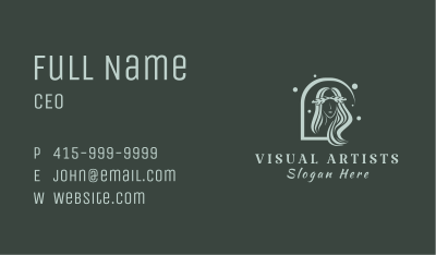 Nature Stylist Lady  Business Card Image Preview