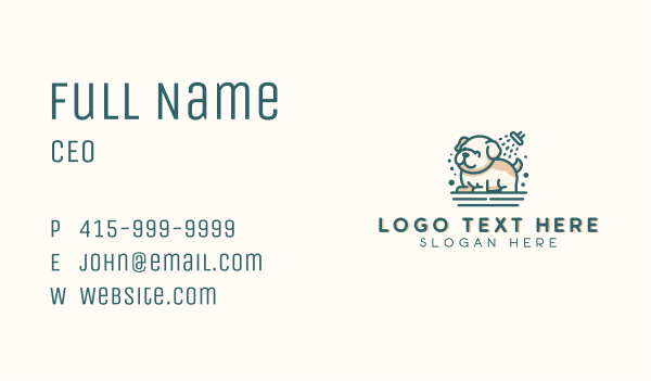Pet Puppy Grooming Business Card Design Image Preview