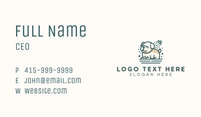 Pet Puppy Grooming Business Card Image Preview