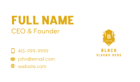 Golden Insignia Letter  Business Card Image Preview