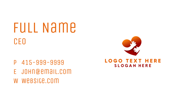 Community Heart Foundation Business Card Design Image Preview
