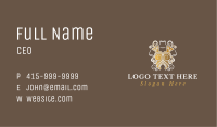 Ornate Gold Bodice Business Card Image Preview