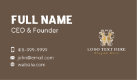 Ornate Gold Bodice Business Card Image Preview