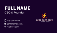 Electric Power Thunder Energy Business Card Preview