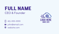 Gradient Cloud Camera  Business Card Image Preview