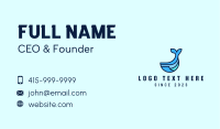 Whale Animal Mascot  Business Card Image Preview