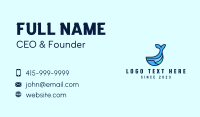 Whale Animal Mascot  Business Card Design