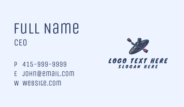 Water Rafting Sport  Business Card Design Image Preview