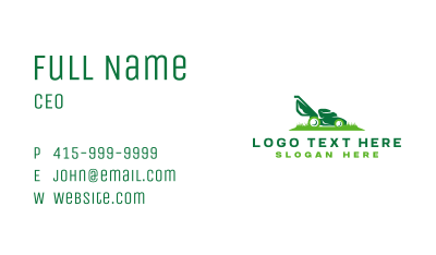 Gardening Grass Cutting Business Card Image Preview