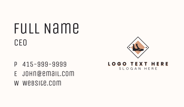 Men Shoes Boutique Business Card Design Image Preview