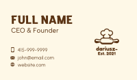 Chef Rolling Pin Bakery Business Card Image Preview