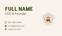 Flower Garden Wheelbarrow Business Card Preview