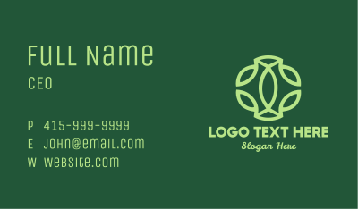 Organic Pattern Business Card
