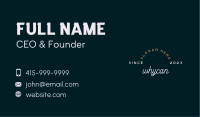Cursive Handwriting Business Business Card Image Preview