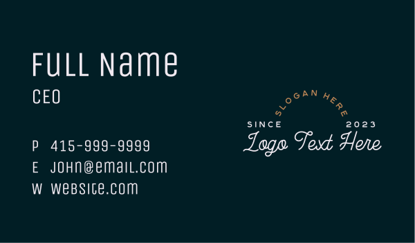 Cursive Handwriting Business Business Card Design Image Preview