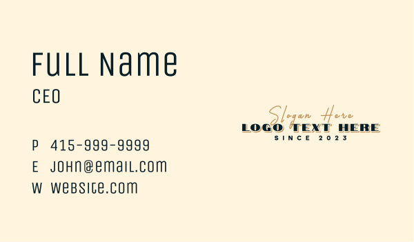 Store Cursive Wordmark Business Card Design Image Preview