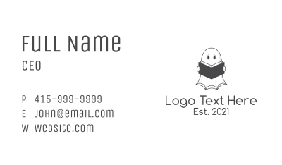 Ghost Book Store  Business Card Image Preview