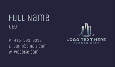 Modern Skyscraper Building Business Card Image Preview