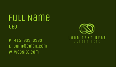 Biotech Infinity Loop Business Card Image Preview