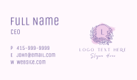 Flower Berry Wreath Business Card Image Preview