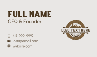 Planer Woodwork Workshop Business Card Preview