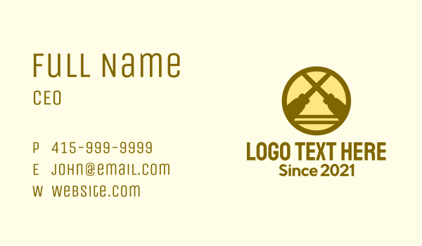 Crossed Screwdriver Badge Business Card Design Image Preview