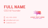 Pixelated Speech Bubble Business Card Image Preview