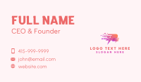 Pixelated Speech Bubble Business Card Preview