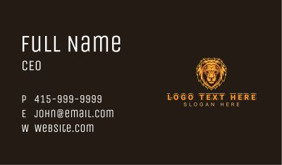 Lion Wild Leo Business Card Image Preview