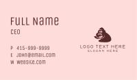 Brown Smiling Gorilla  Business Card Image Preview