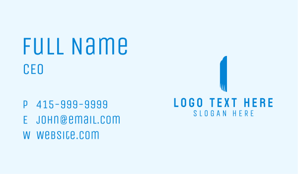 Blue Eagle Letter L Business Card Design Image Preview