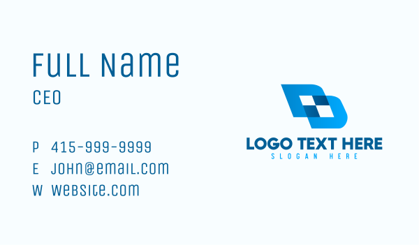 Generic Corporate Double D Business Card Design Image Preview