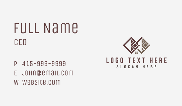 House Flooring Tiles Construction Business Card Design Image Preview