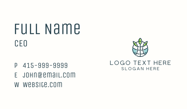 Global Environmentalist Association Business Card Design Image Preview