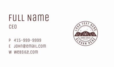 Residential Roof Badge Business Card Image Preview