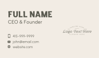 Generic Elegant Wordmark Business Card Image Preview
