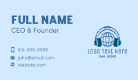 Blue Global Gaming Business Card Preview