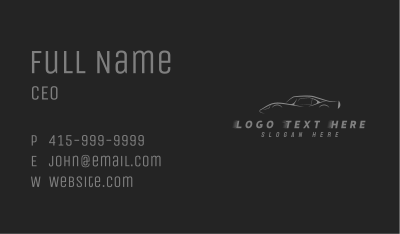 Fast Motorsport Car Business Card Image Preview