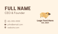 Livestock Sheep Origami Business Card Design