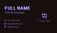 Tech Arrow Cyber Business Card Image Preview