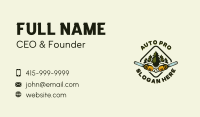 Forest Lumberjack Chainsaw Business Card Image Preview