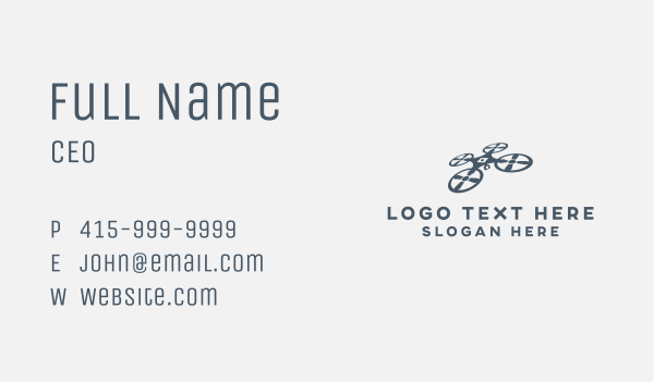 Drone Camera Gadget Business Card Design Image Preview