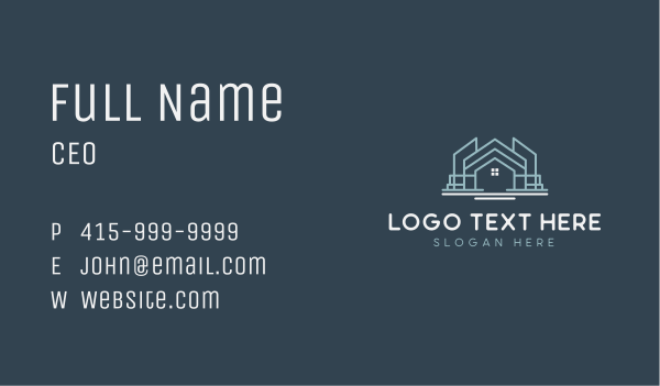 Property Roofing Renovation Business Card Design Image Preview