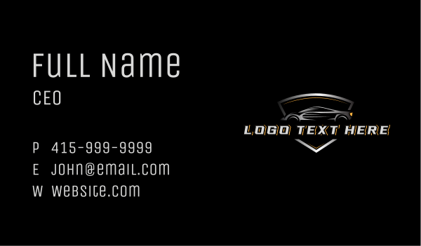 Automotive Car Garage Business Card Design Image Preview