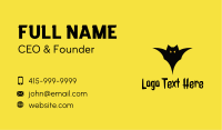 Scary Bat Silhouette  Business Card Image Preview