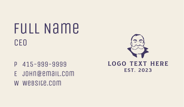 Old Bearded Man  Business Card Design Image Preview